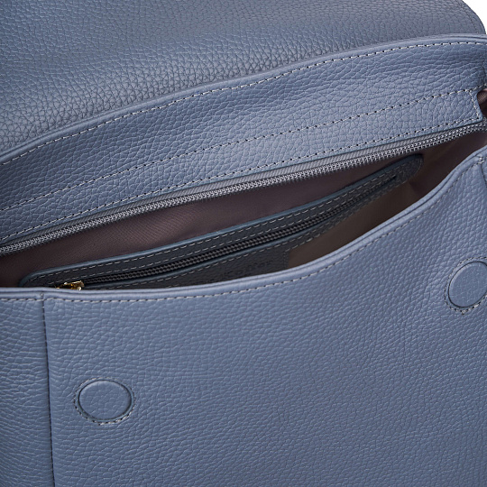 Рюкзак Dr. Koffer из натуральной кожи голубой