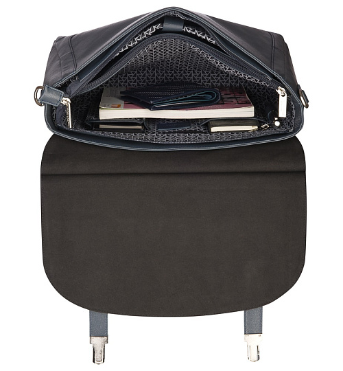 Портфель Dr.Koffer из натуральной кожи синий