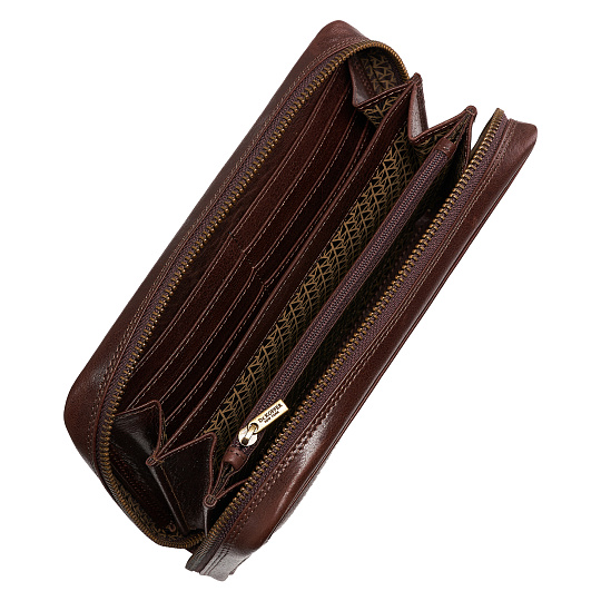 Сумка барсетка из натуральной кожи Dr. Koffer коричневая