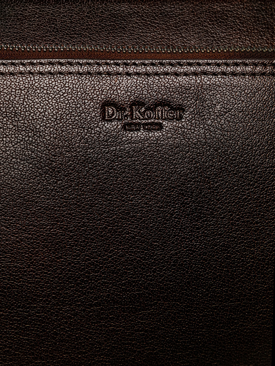 Женская сумка Dr.Koffer из натуральной кожи коричневая