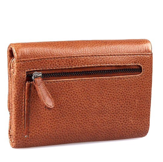 Портмоне Dr.Koffer из натуральной кожи светло-коричневое