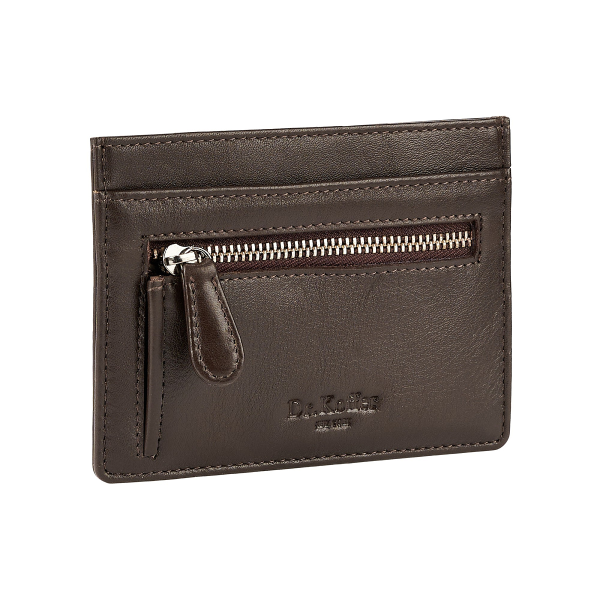 Кредитница Dr.Koffer из натуральной кожи коричневая