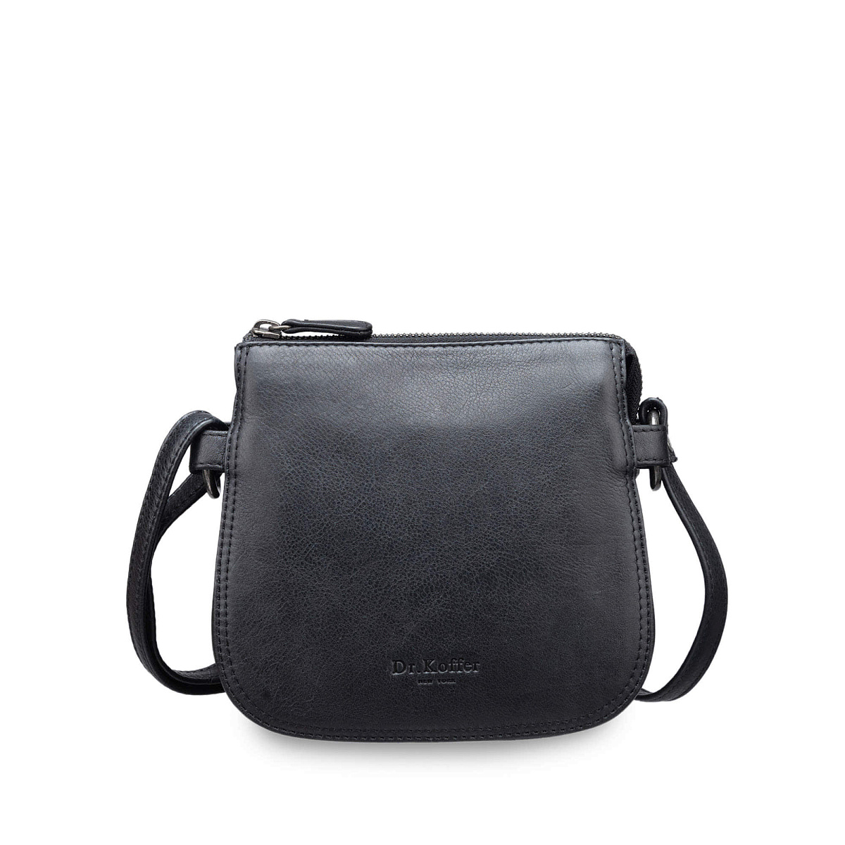 Женская сумка Dr.Koffer из натуральной кожи чёрная