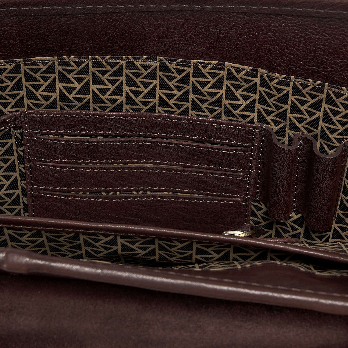 Портфель Dr.Koffer из натуральной кожи темно-коричневый