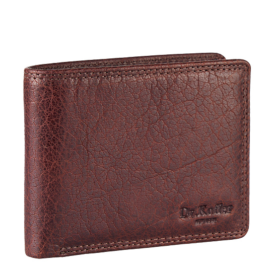 Портмоне Dr.Koffer из натуральной кожи коричневое