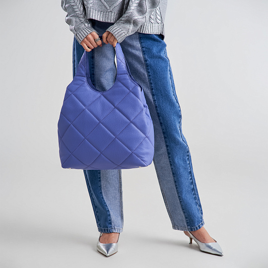 Женская сумка Dr. Koffer из натуральной кожи фиолетовая