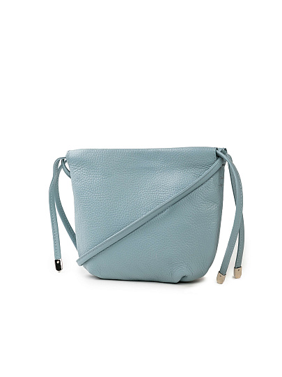 Женская сумка Dr. Koffer из натуральной кожи голубая