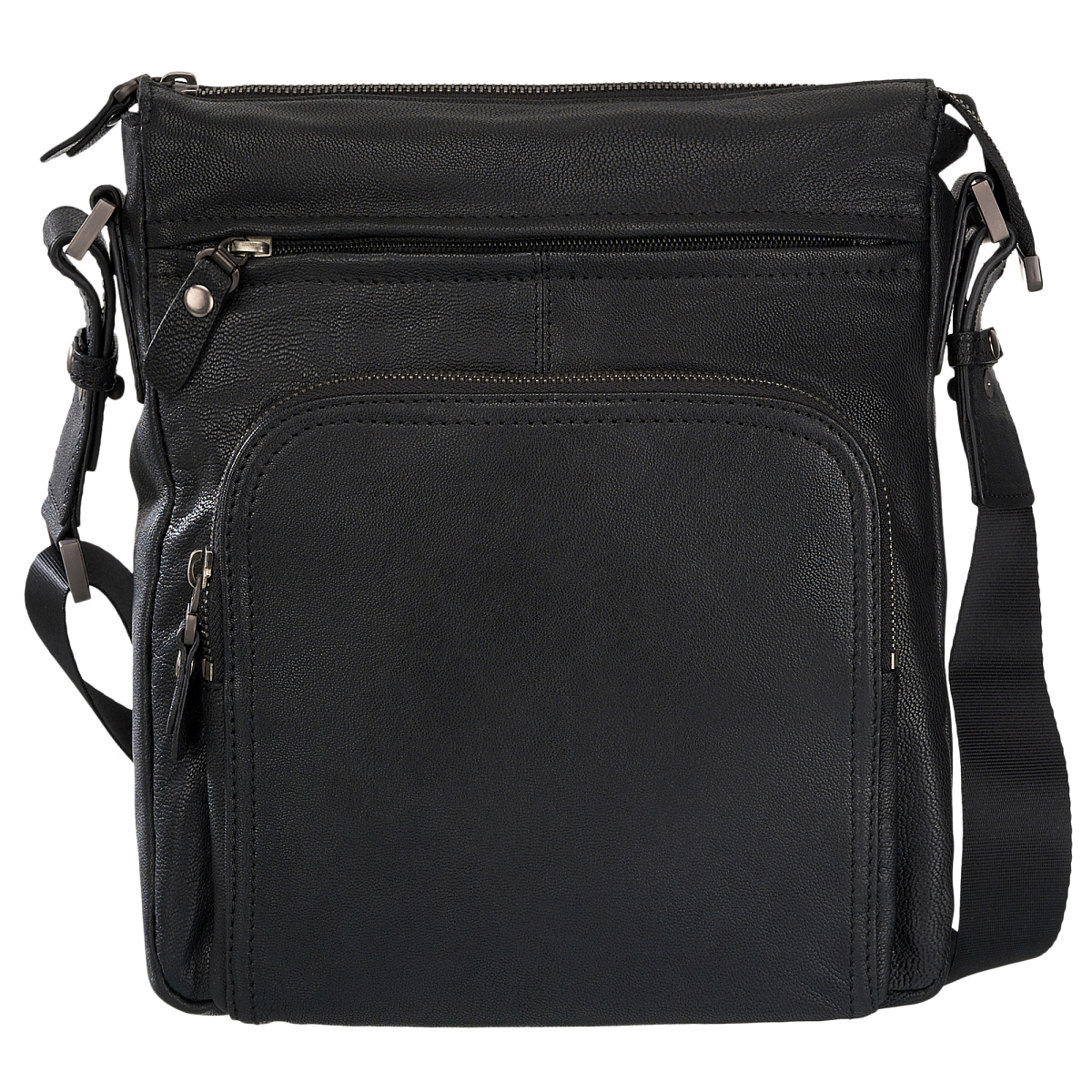 Сумка через плечо Dr.Koffer из натуральной кожи черная