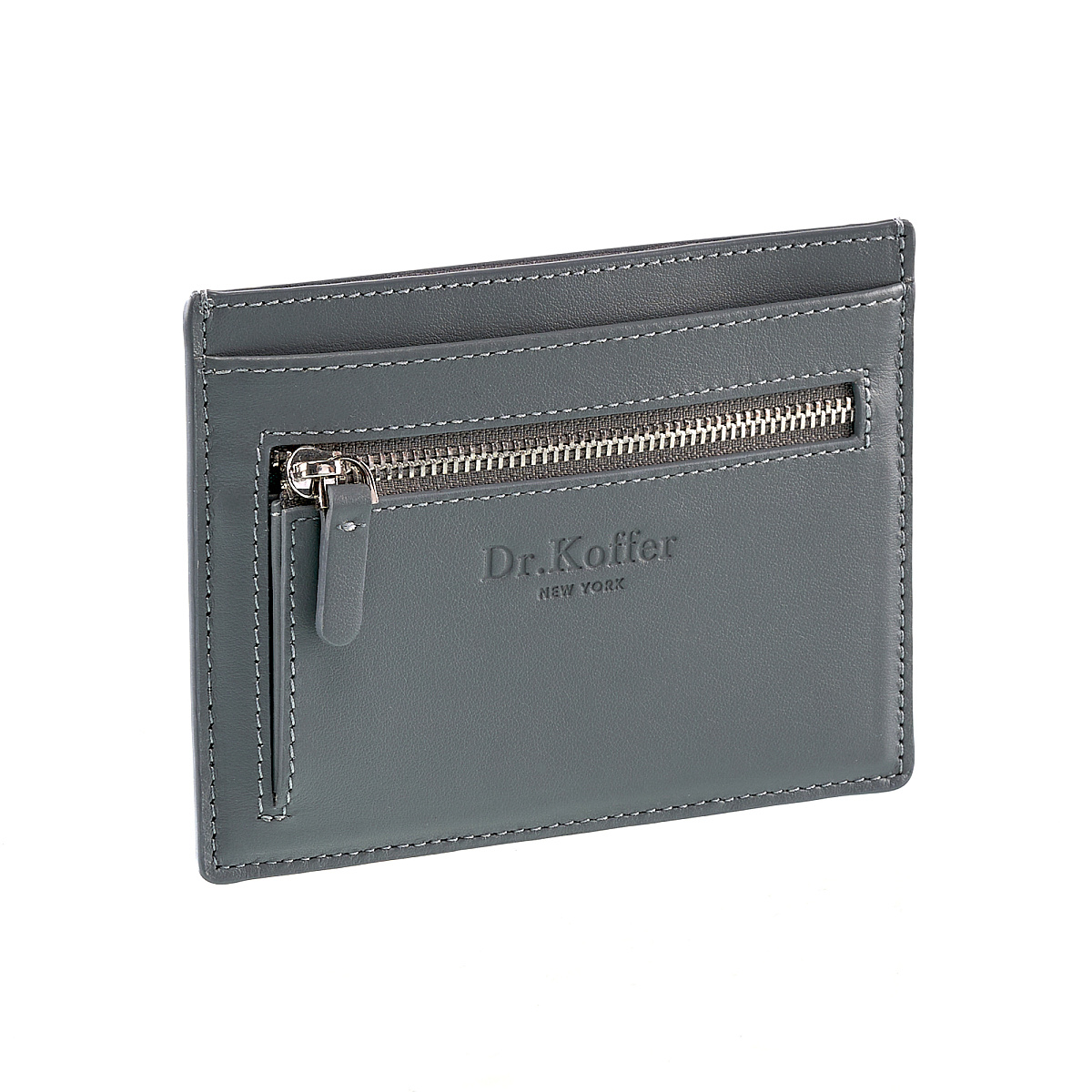 Кошелек Dr.Koffer из натуральной кожи серый