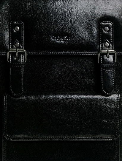 Рюкзак Dr.Koffer из натуральной кожи черный