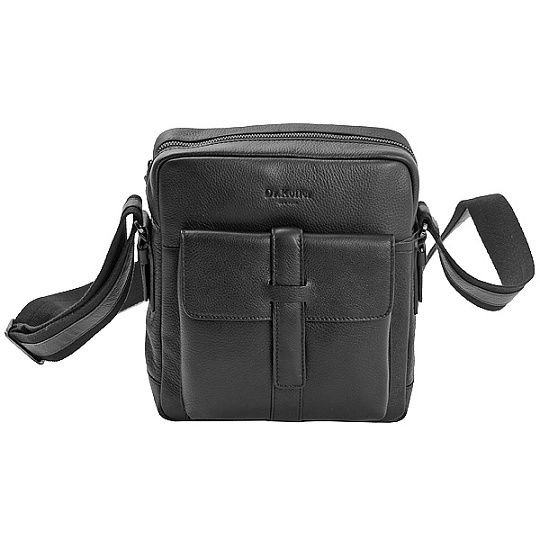 Сумка через плечо Dr.Koffer из натуральной кожи черная