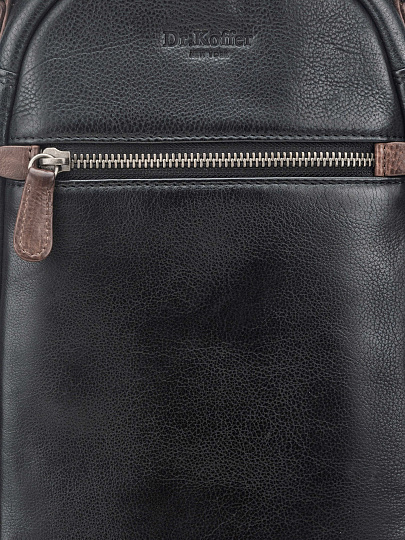 Рюкзак Dr. Koffer из натуральной кожи черный