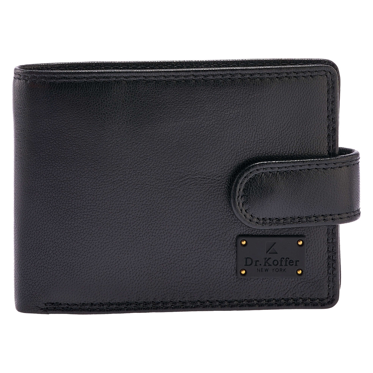 Портмоне Dr.Koffer из натуральной кожи черное