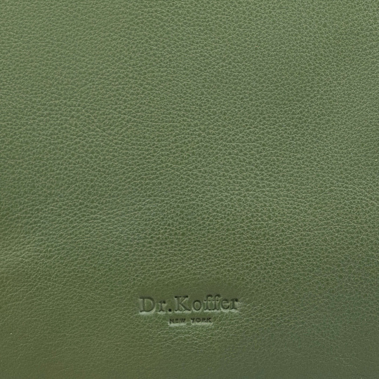 Женская сумка Dr.Koffer из натуральной кожи зеленая