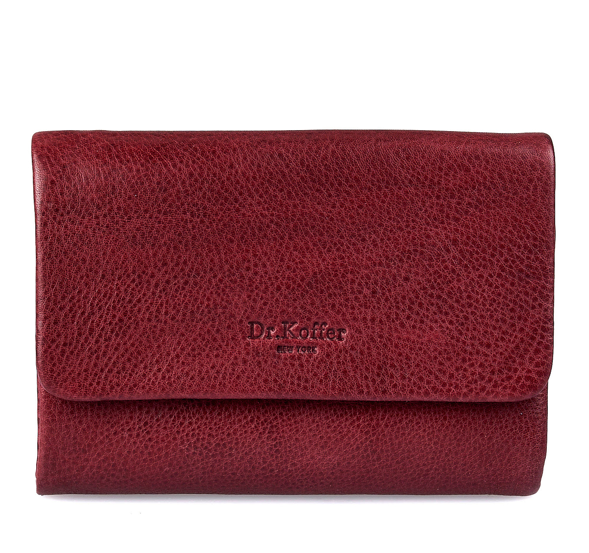 Портмоне Dr.Koffer из натуральной кожи бордовый