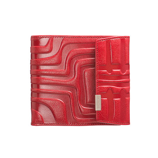 Красное портмоне с тиснением Dr.Koffer X510152-54-03