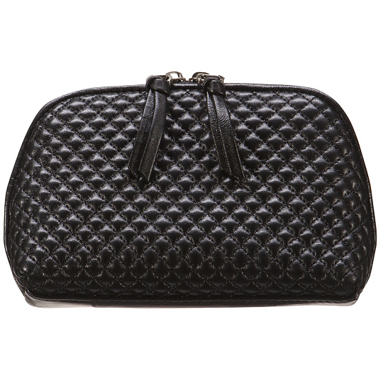 Косметичка Dr.Koffer из натуральной кожи черная