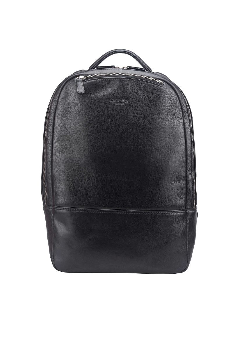 Рюкзак Dr. Koffer из натуральной кожи черный