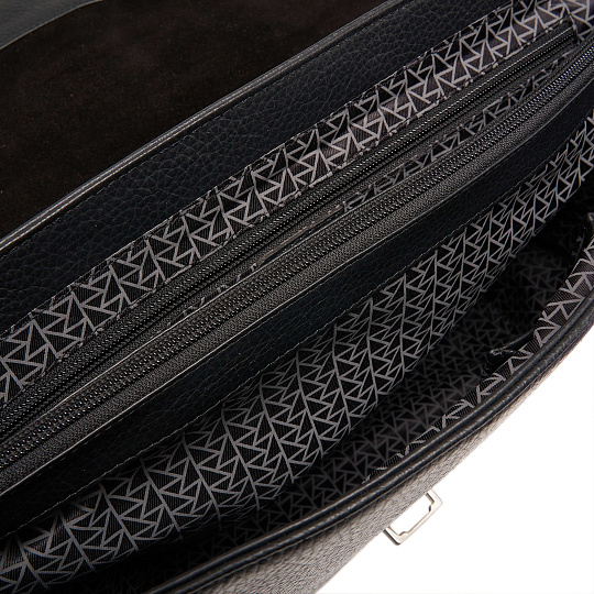 Портфель Dr.Koffer из натуральной кожи черный