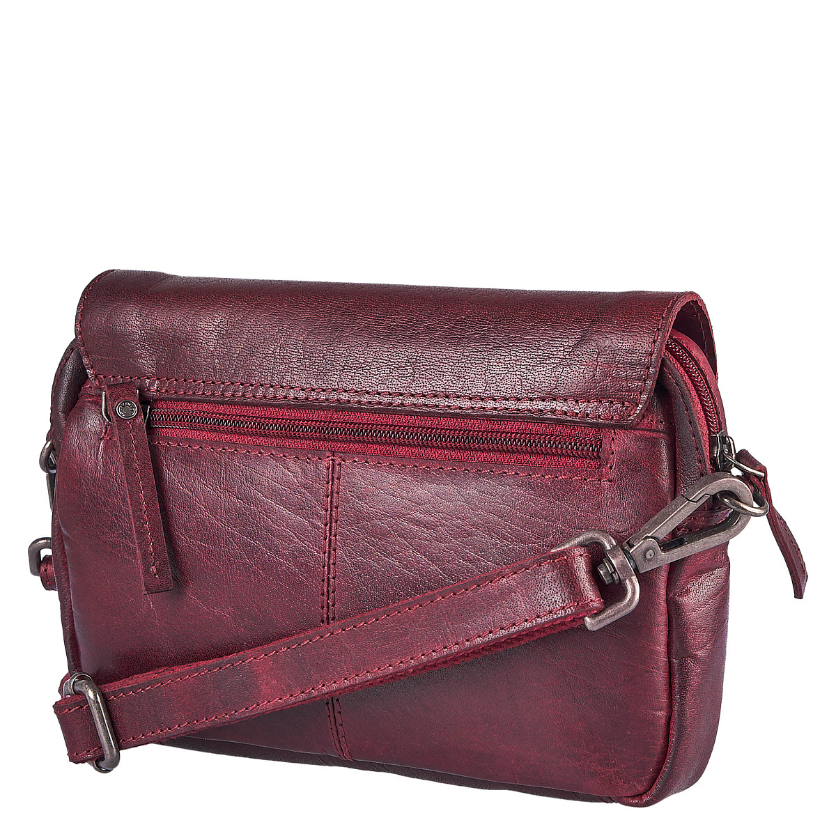 Женская сумка Dr. Koffer из натуральной кожи бордовая