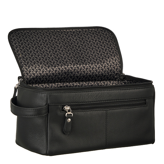 Несессер Dr. Koffer из натуральной кожи черный