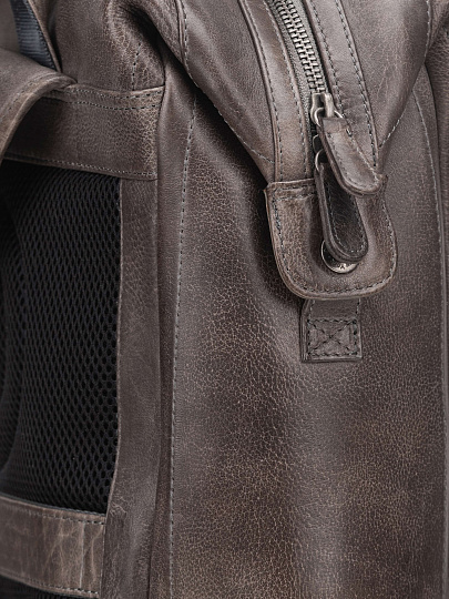 Рюкзак Dr. Koffer из натуральной кожи серый