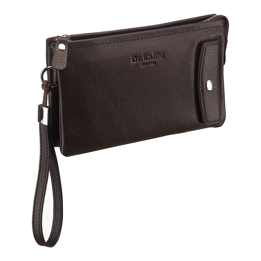 Сумка барсетка из натуральной кожи Dr. Koffer коричневая