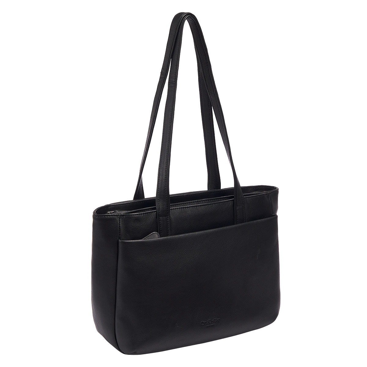 Женская сумка Dr.Koffer из натуральной кожи чёрная