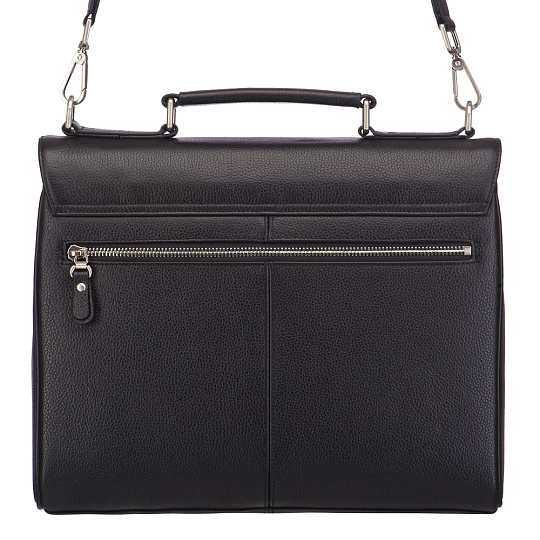 Портфель Dr.Koffer из натуральной кожи черный