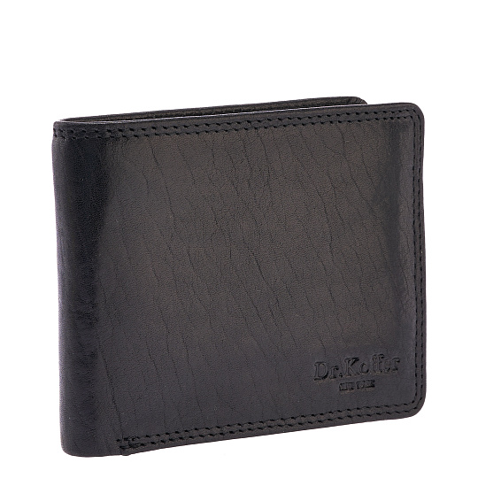 Портмоне Dr.Koffer из натуральной кожи черное