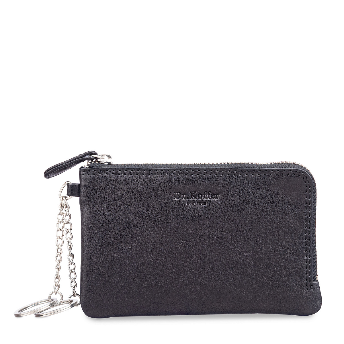 Ключница Dr.Koffer из натуральной кожи черная
