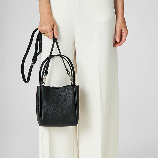 Женская сумка Dr. Koffer из натуральной кожи черная