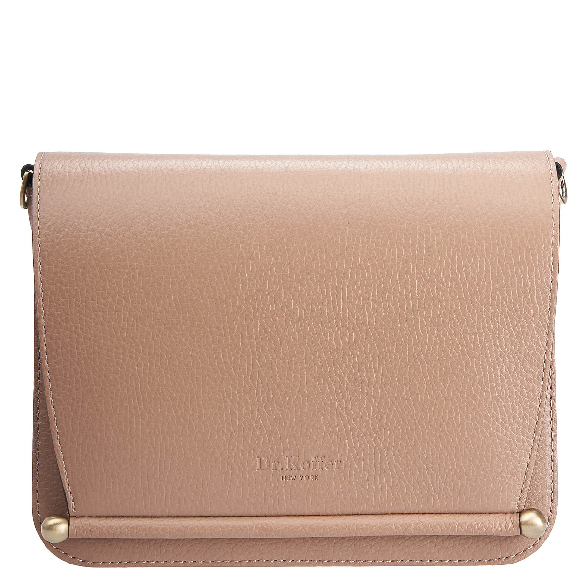 Женская сумка Dr. Koffer из натуральной кожи бежевая