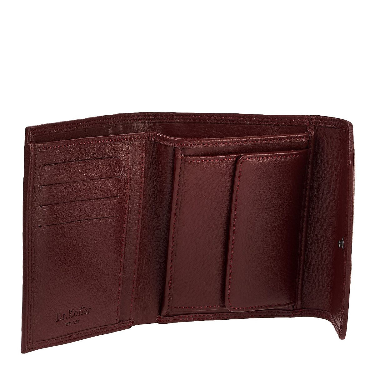 Портмоне Dr.Koffer из натуральной кожи красное