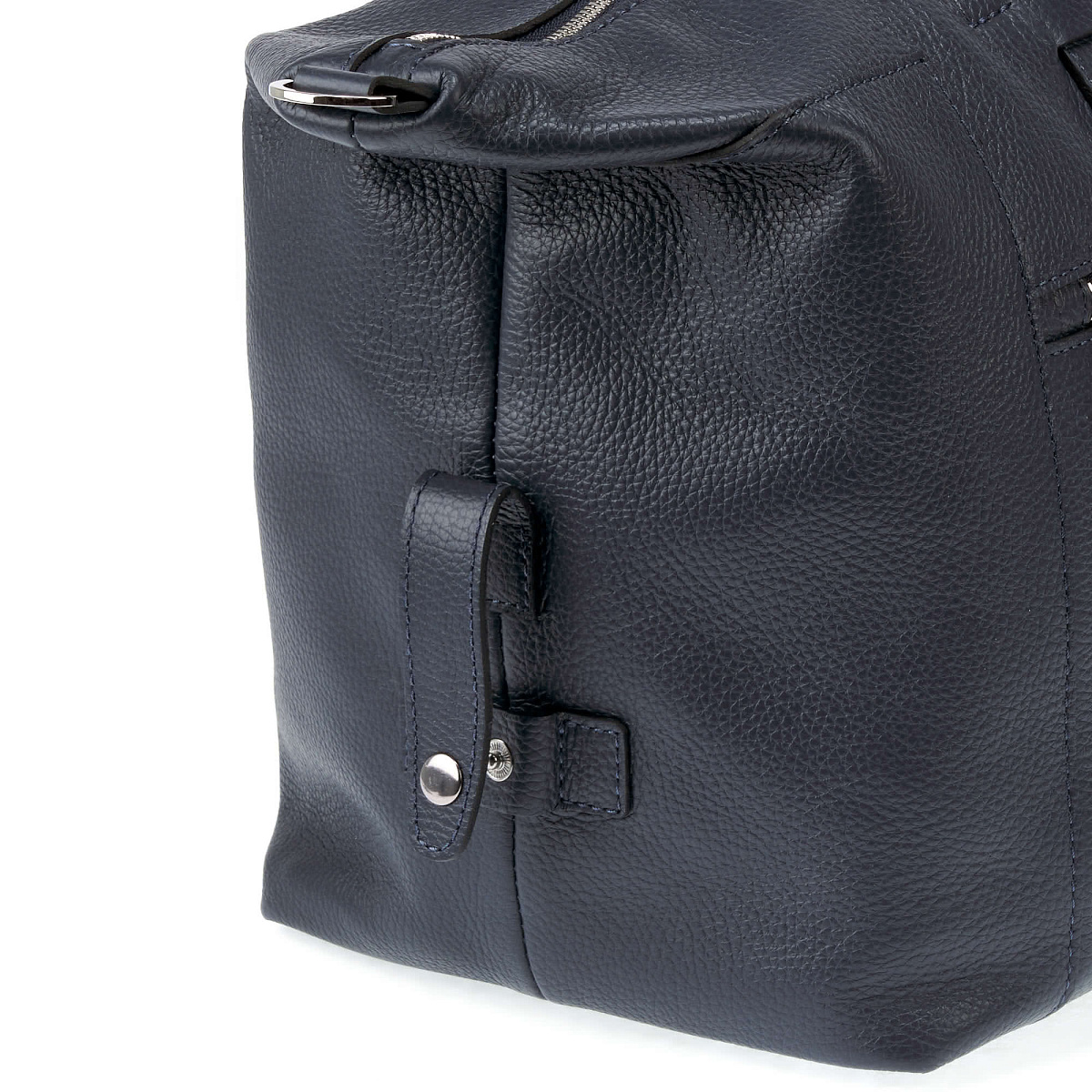 Дорожная сумка Dr.Koffer из натуральной кожи синяя