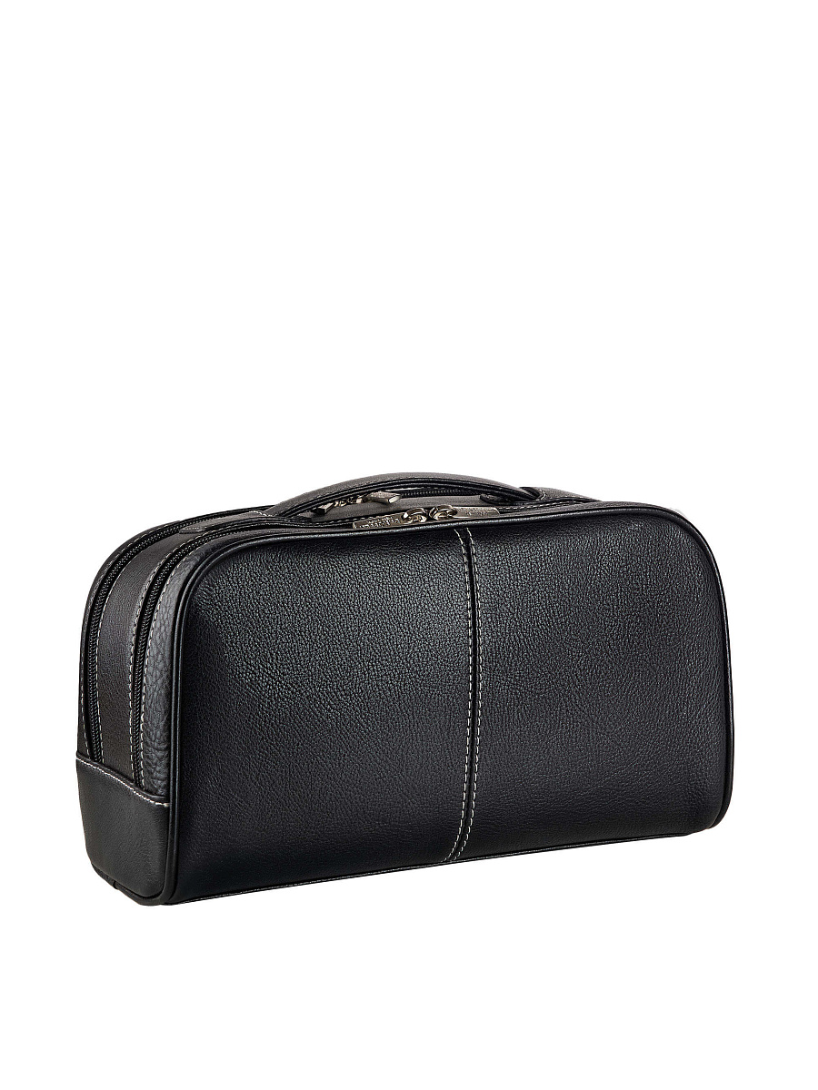 Несессер Dr. Koffer из натуральной кожи черный