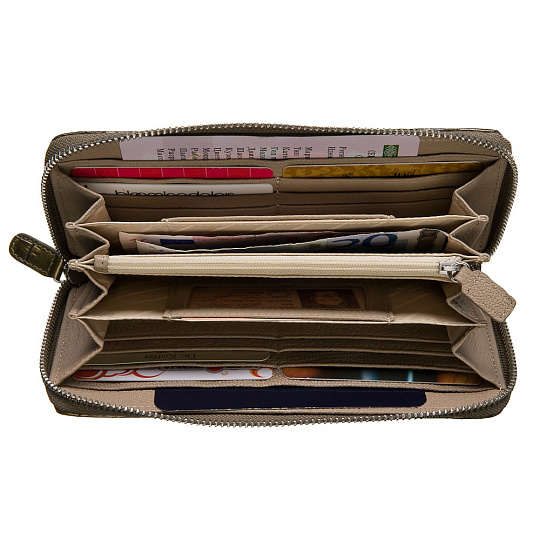 Портмоне Dr.Koffer из натуральной кожи хаки