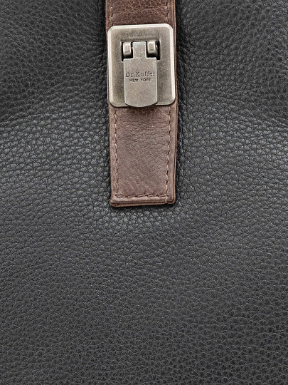 Рюкзак Dr. Koffer из натуральной кожи черный