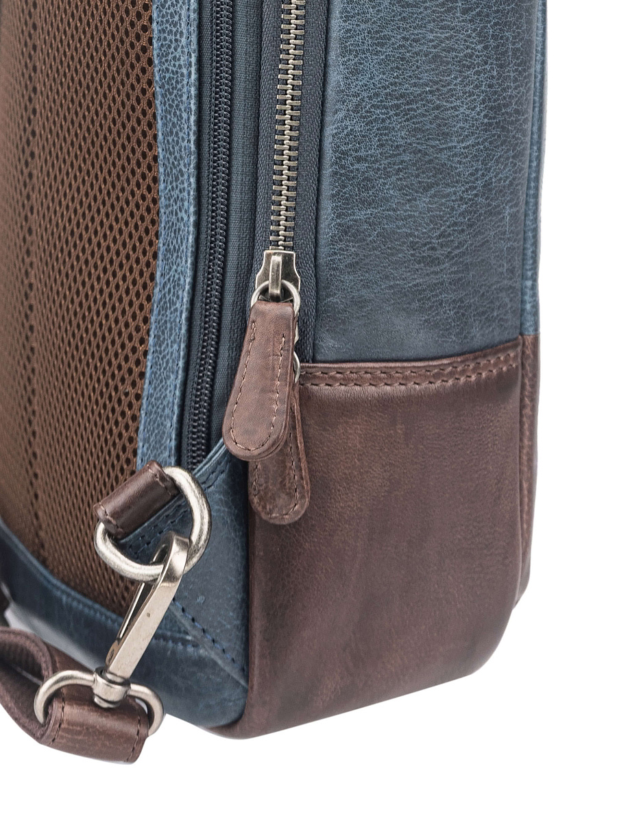Рюкзак Dr. Koffer из натуральной кожи синий