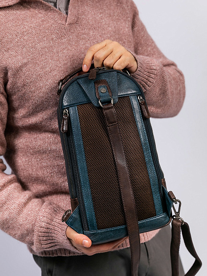 Рюкзак Dr. Koffer из натуральной кожи синий