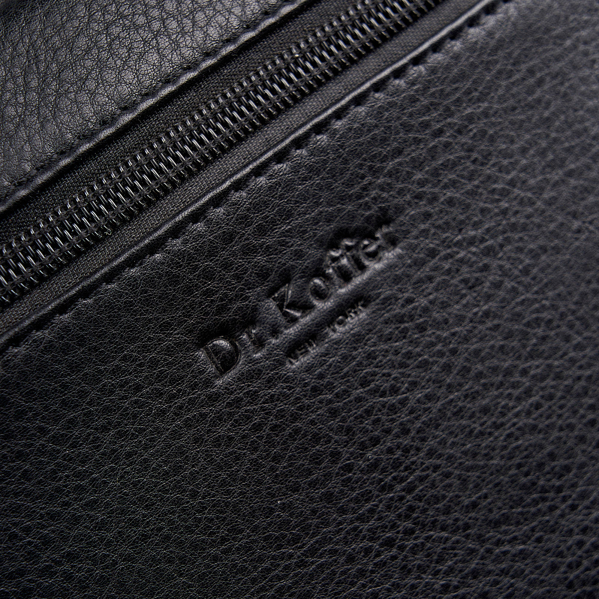 Сумка барсетка из натуральной кожи Dr. Koffer черная