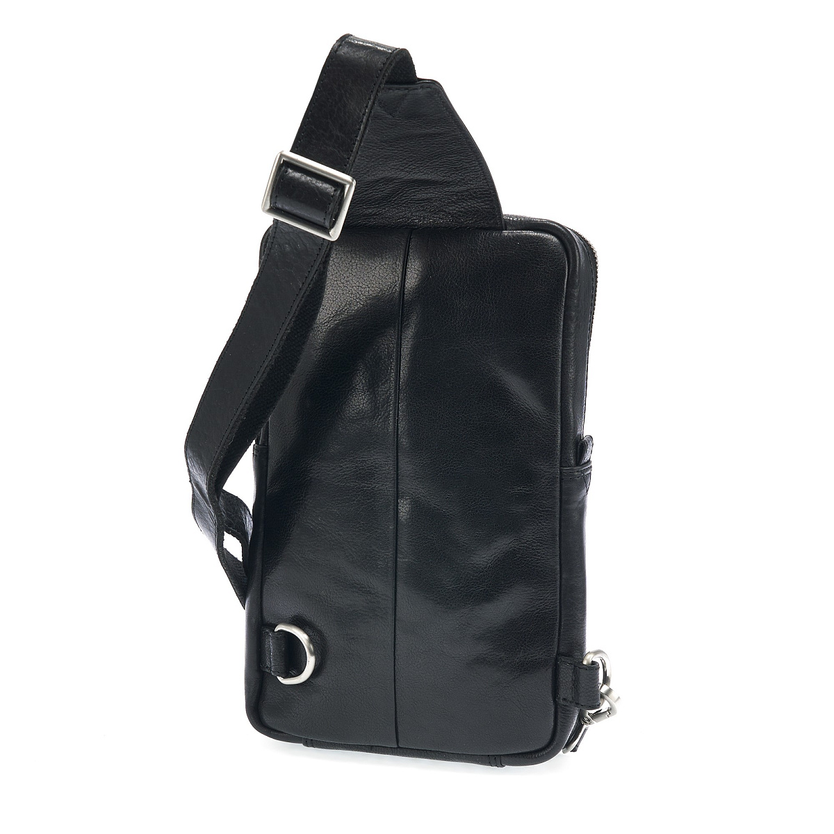 Сумка через плечо Dr.Koffer из натуральной кожи черная