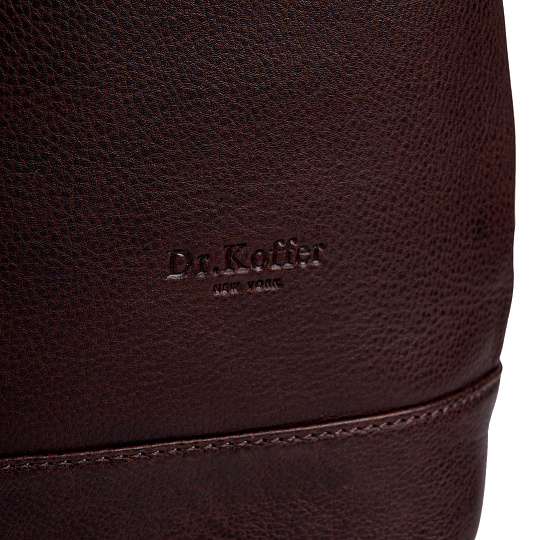 Женская сумка Dr.Koffer из натуральной кожи коричневая
