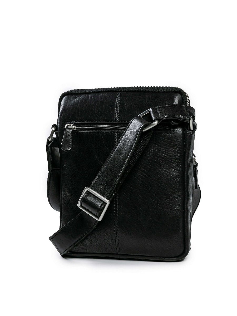 Сумка через плечо Dr.Koffer из натуральной кожи черная