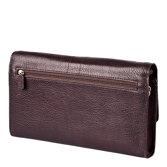 Сумка барсетка из натуральной кожи Dr. Koffer коричневая