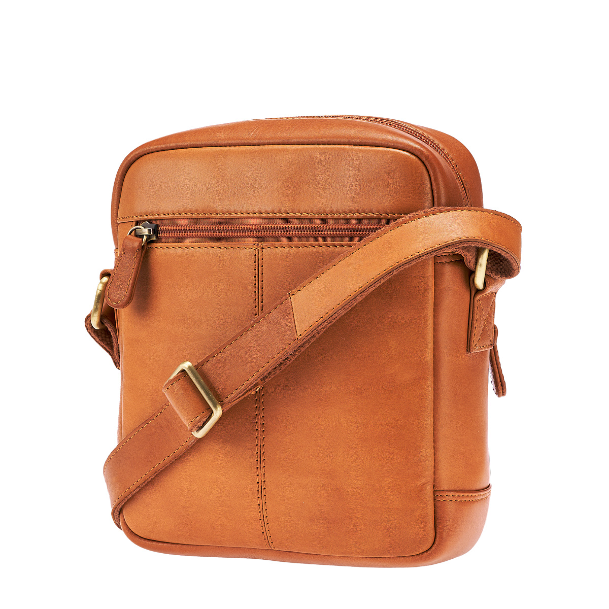 Сумка через плечо Dr.Koffer из натуральной кожи коричневая