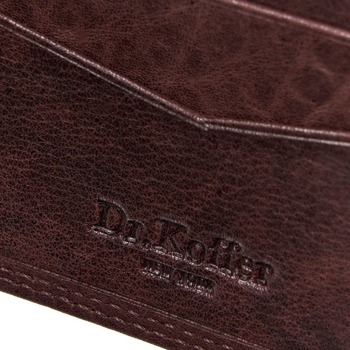 Портмоне Dr.Koffer из натуральной кожи коричневое