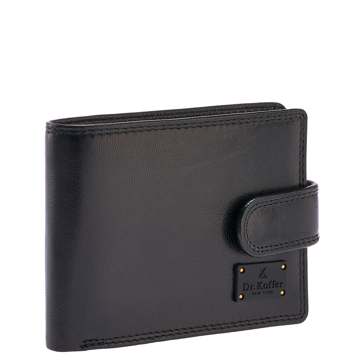 Портмоне Dr.Koffer из натуральной кожи черное