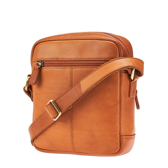 Сумка через плечо Dr.Koffer из натуральной кожи коричневая