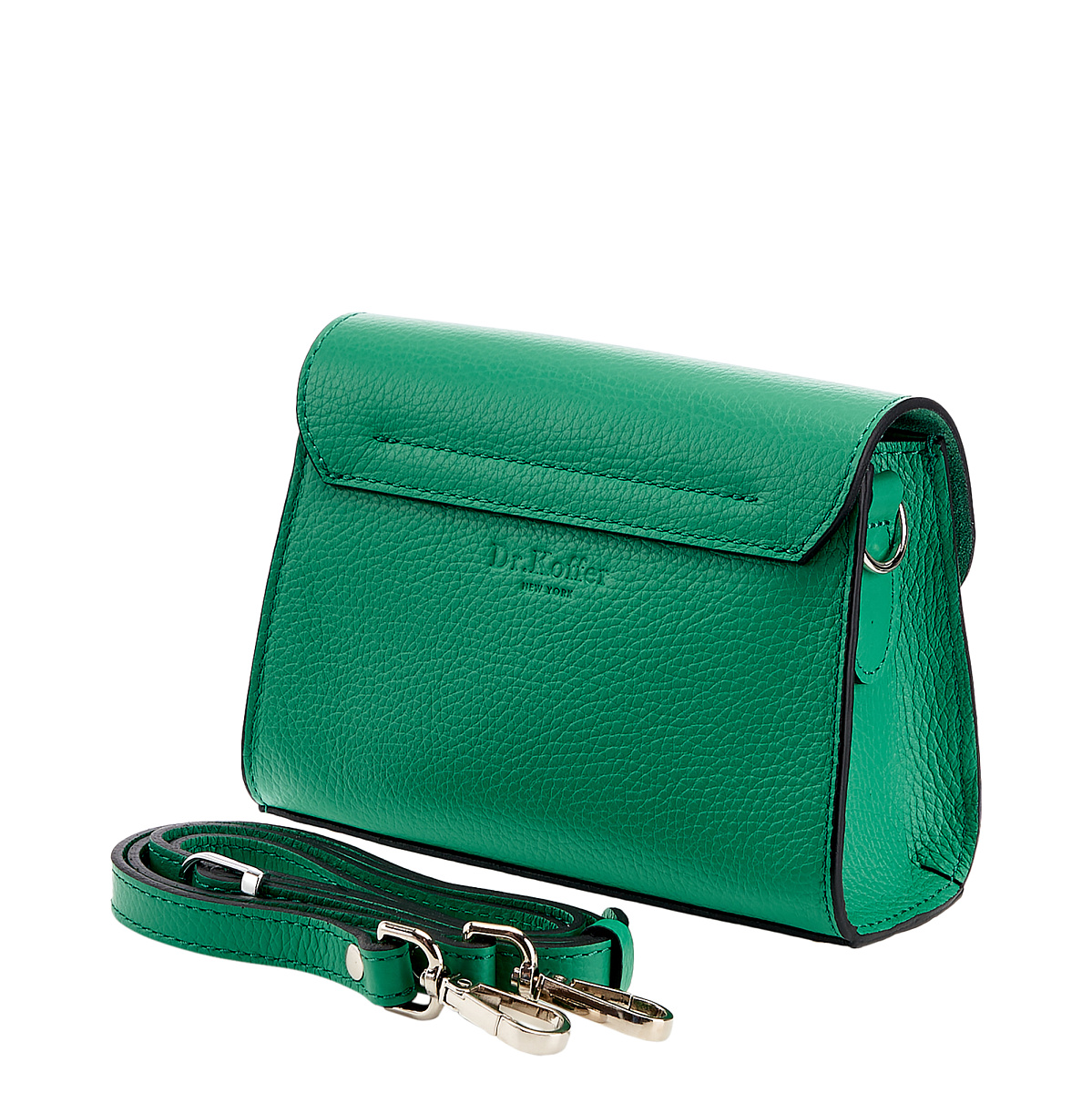 Женская сумка Dr. Koffer из натуральной кожи зеленая